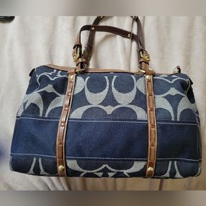 Coach Denim Satchel *Rare* No. 11183
